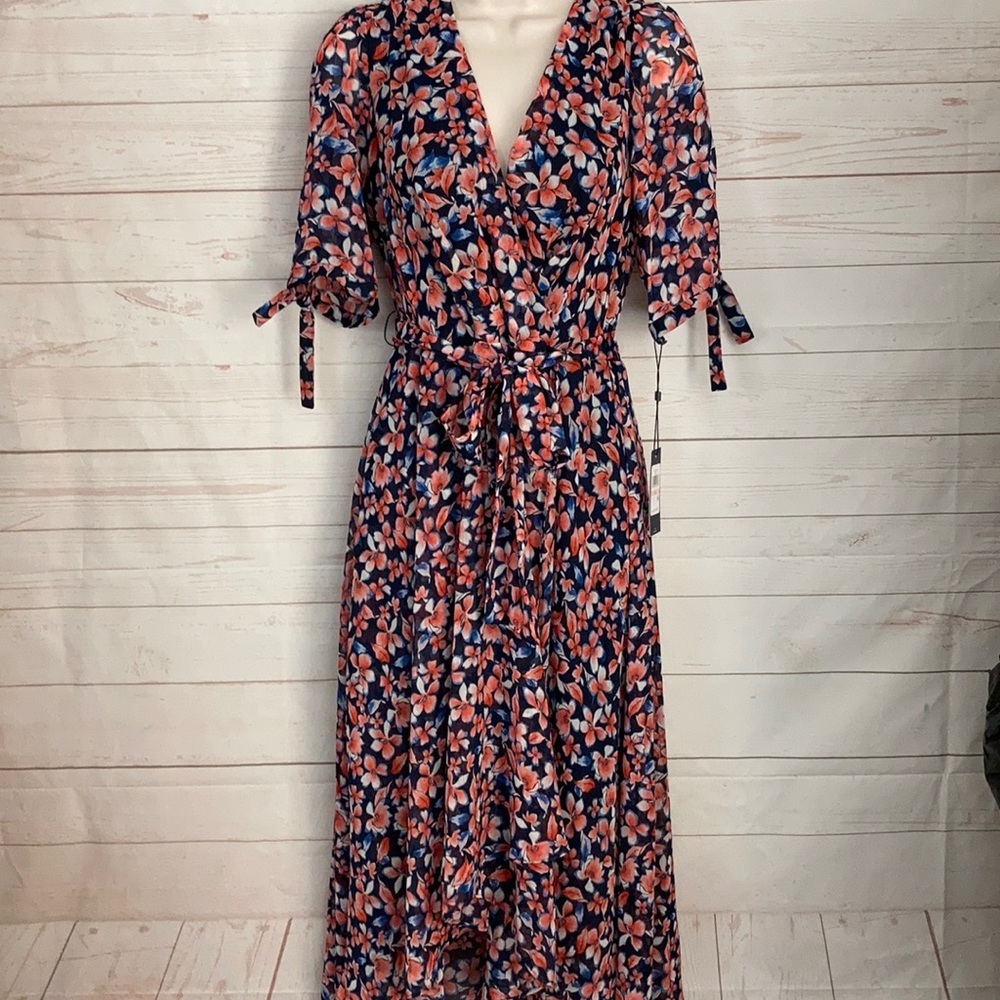 Tommy Hilfiger Sz 10 High-Low Floral print dress